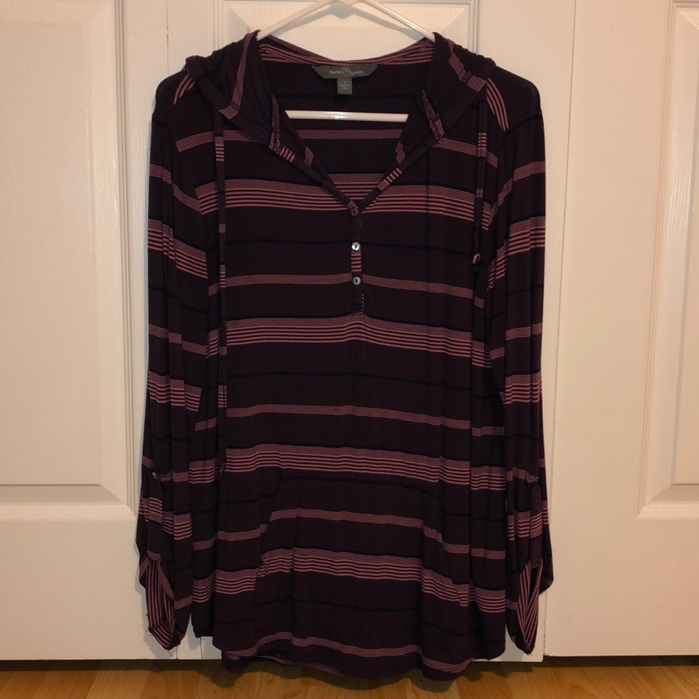 StitchFix Market & Spruce Salvatrice Hooded Henley